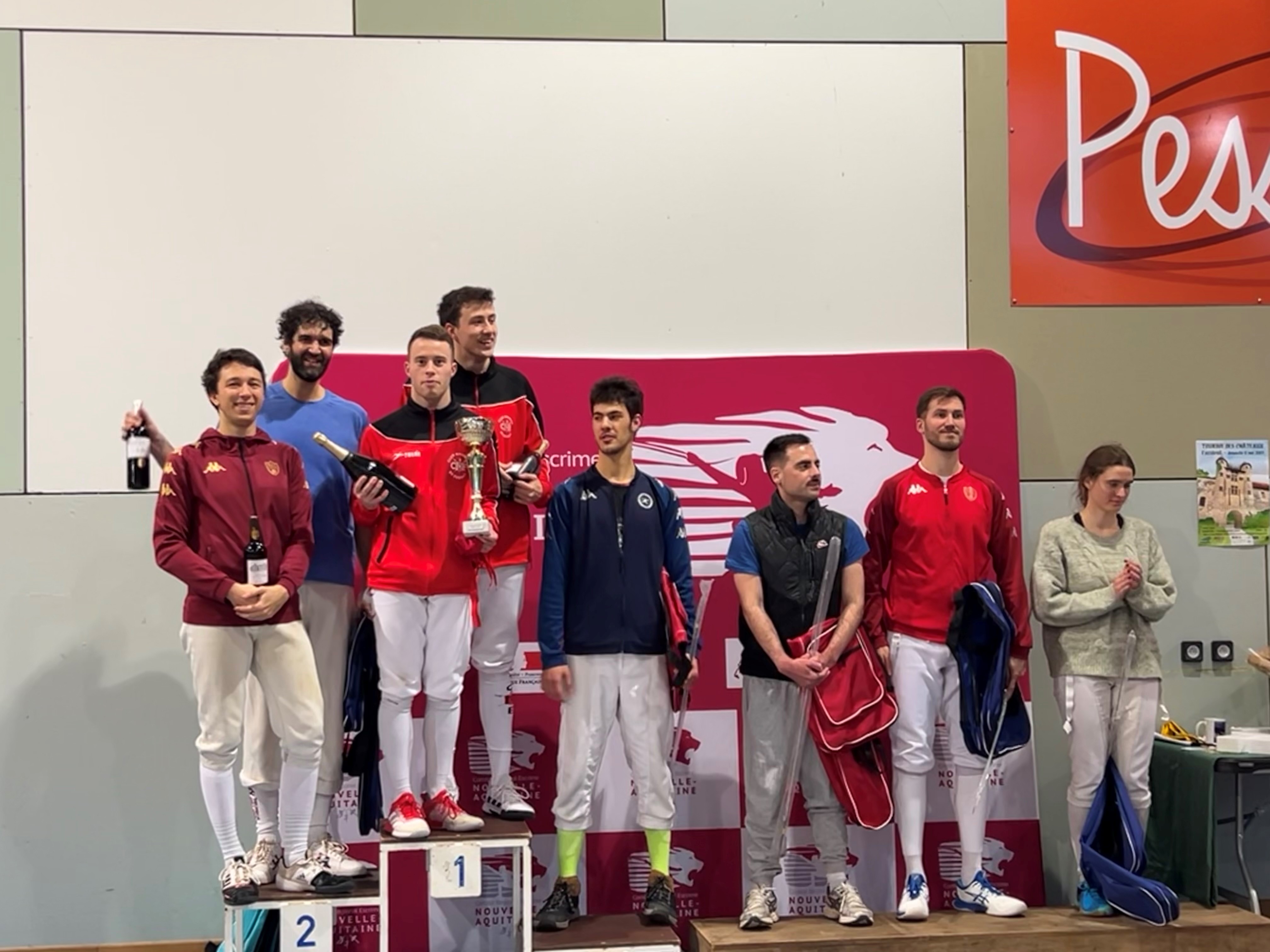 Victoria de Cuesta y Navarro en el "Challenge Lambart", celebrado en Burdeos